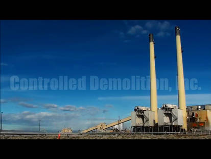 Hanford Site Smokestacks and Boilers Implosion