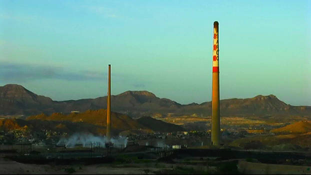 Asarco Smokestacks El Paso Implosion
