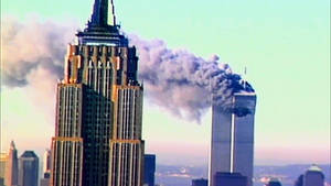 WTC and Empire State Building on September 11 2001