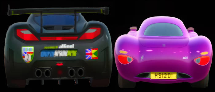 Cars 2 Lewis Hamilton and Holley Shiftwell