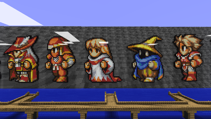 Minecraft Ffiii Minecraft - Final Fantasy 1 by Ludolik on DeviantArt