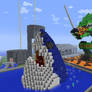 Minecraft - Shark and Dragon