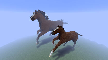 Minecraft - Horses by Ludolik