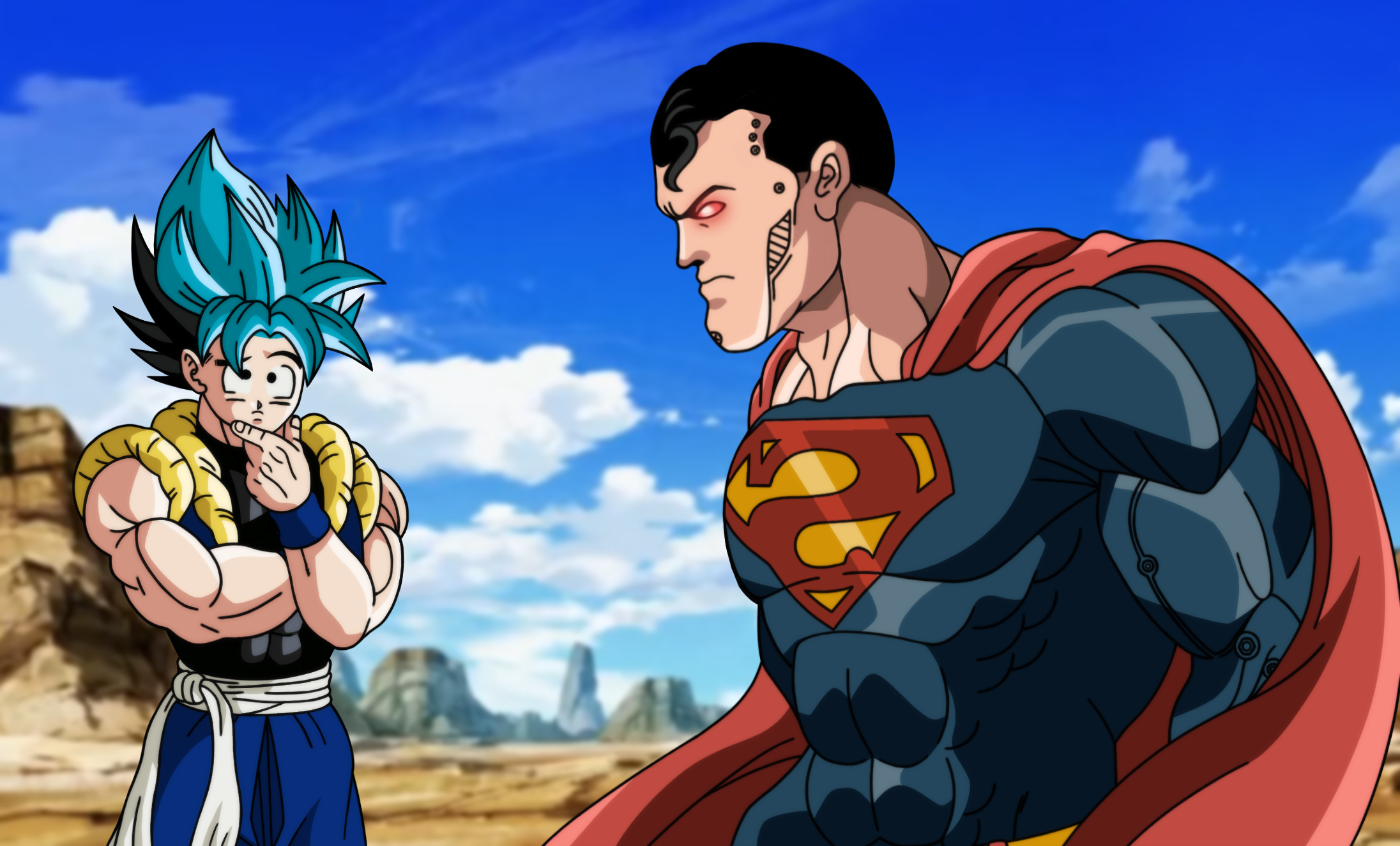 God Fusion Goku vs Cosmic Armor Superman by The-Radger457 on DeviantArt