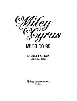 Miles To Go Title Page