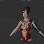 Started rigging Morrigan's body (WIP 4)