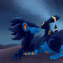Luxray and Umbreon