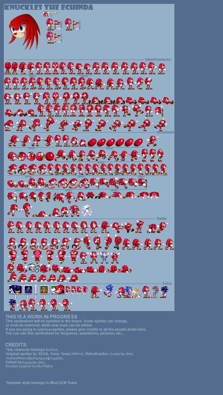 Sprites_Knuckles_Sonic.Exe NB by maykol560 on DeviantArt