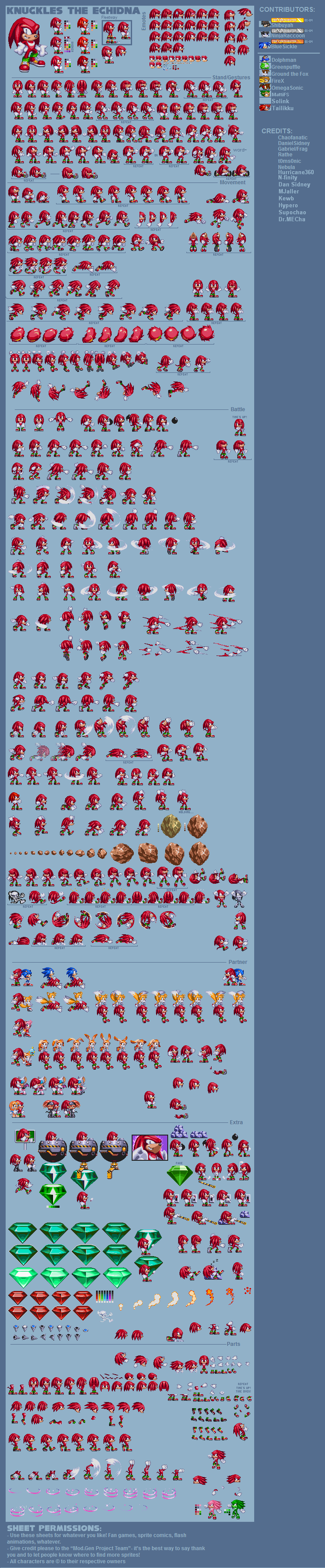 Sprites_Knuckles_Moderno_Sonic.Exe NB by maykol560 on DeviantArt