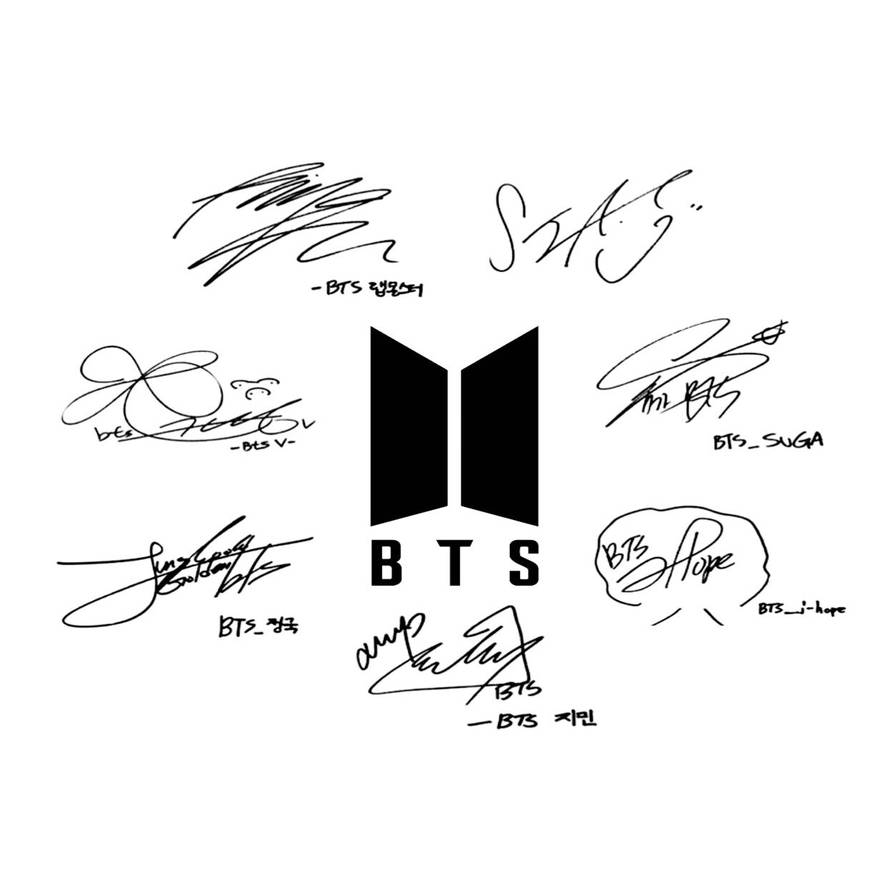 bts signatures by 1mad777 on DeviantArt
