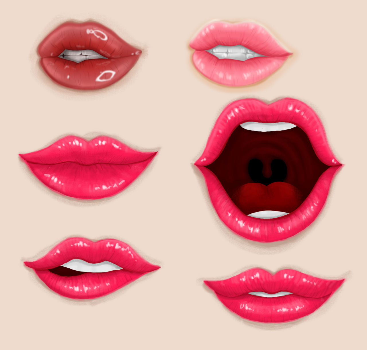 realistic lips in Photoshop by Haruka255 on DeviantArt