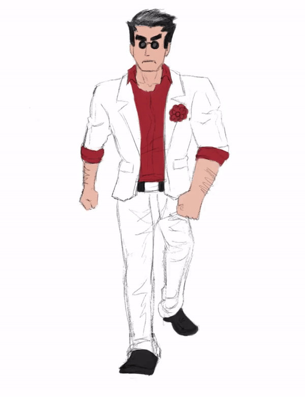 The Helltaker walking animation by Arkhat on DeviantArt