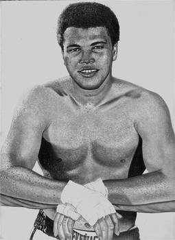 Muhammad Ali after training