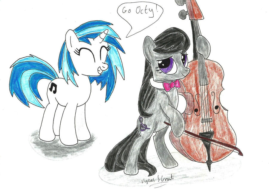 Octavia and Vinyl Scratch