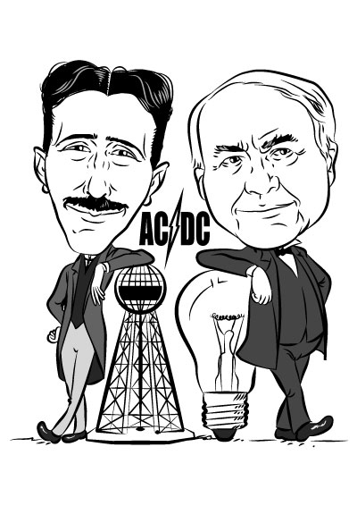 Tesla Edison Ac Dc By Crueniaone On Deviantart Tesla Edison Ac Dc By Crueniaone