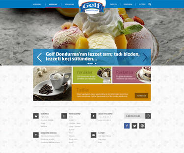Ulker Golf Ice Cream Web Design