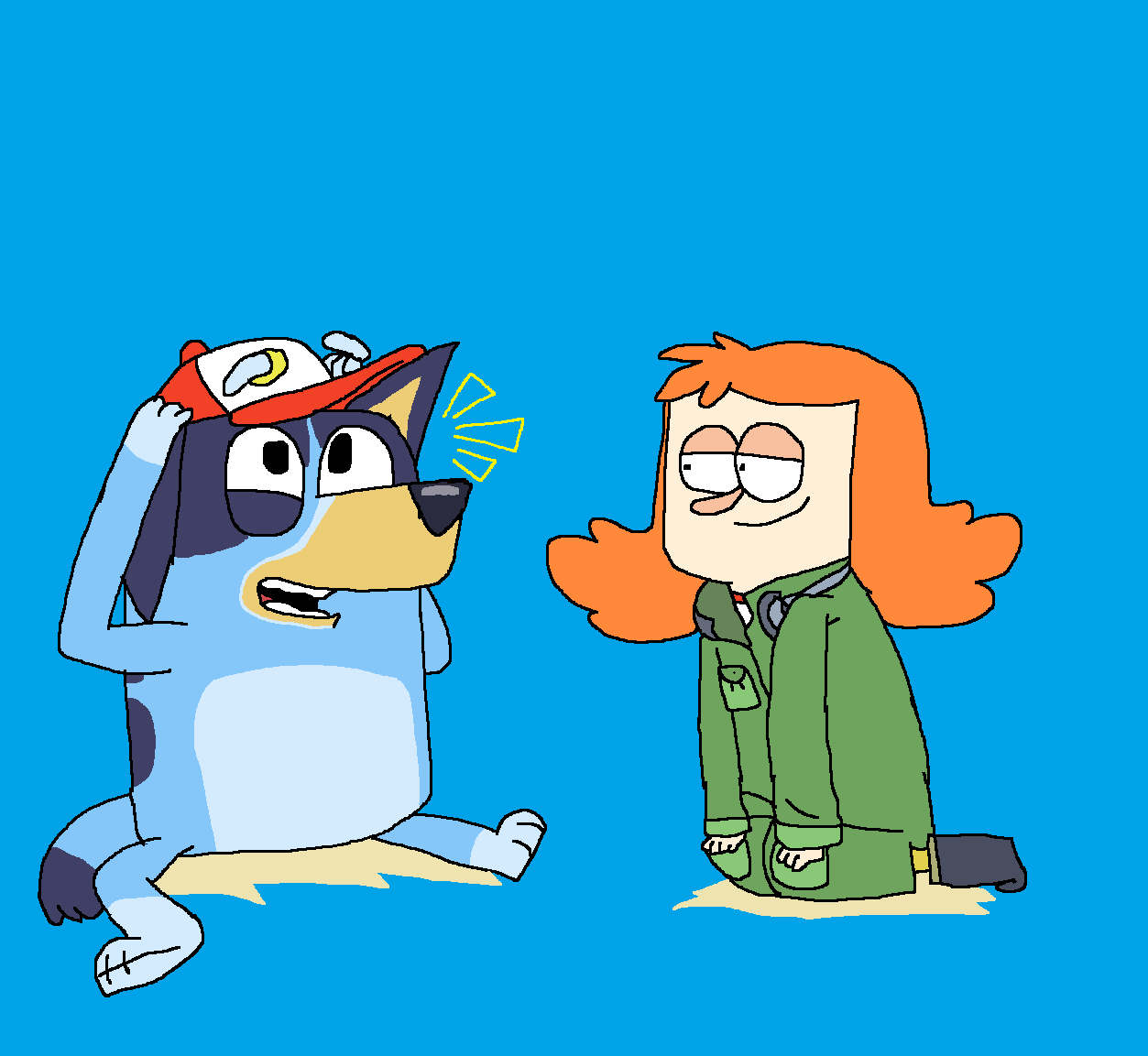 Bluey and Saraline by RPS-addicted on DeviantArt