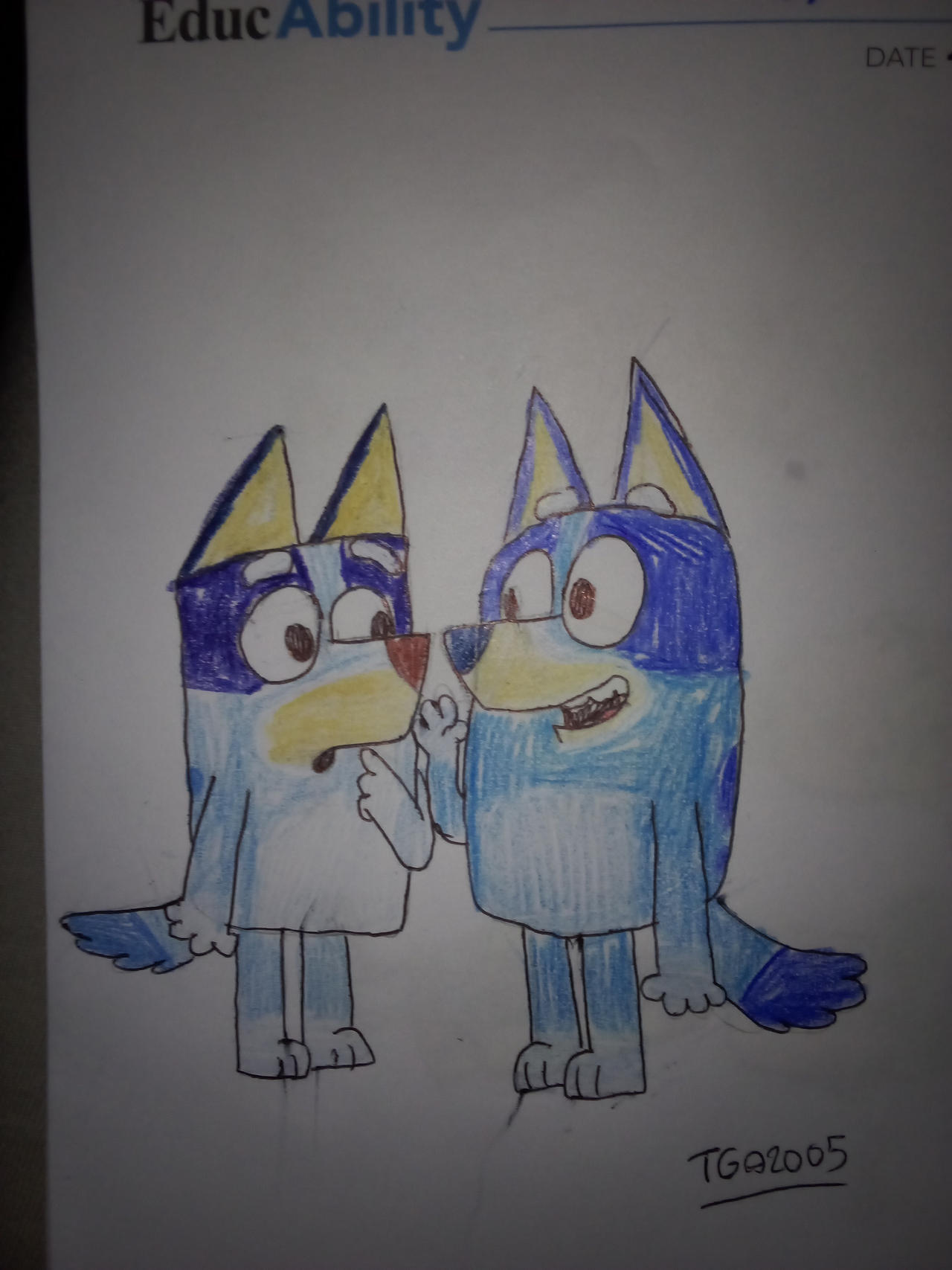 Bluey meets her 2016 self by RPS-addicted on DeviantArt