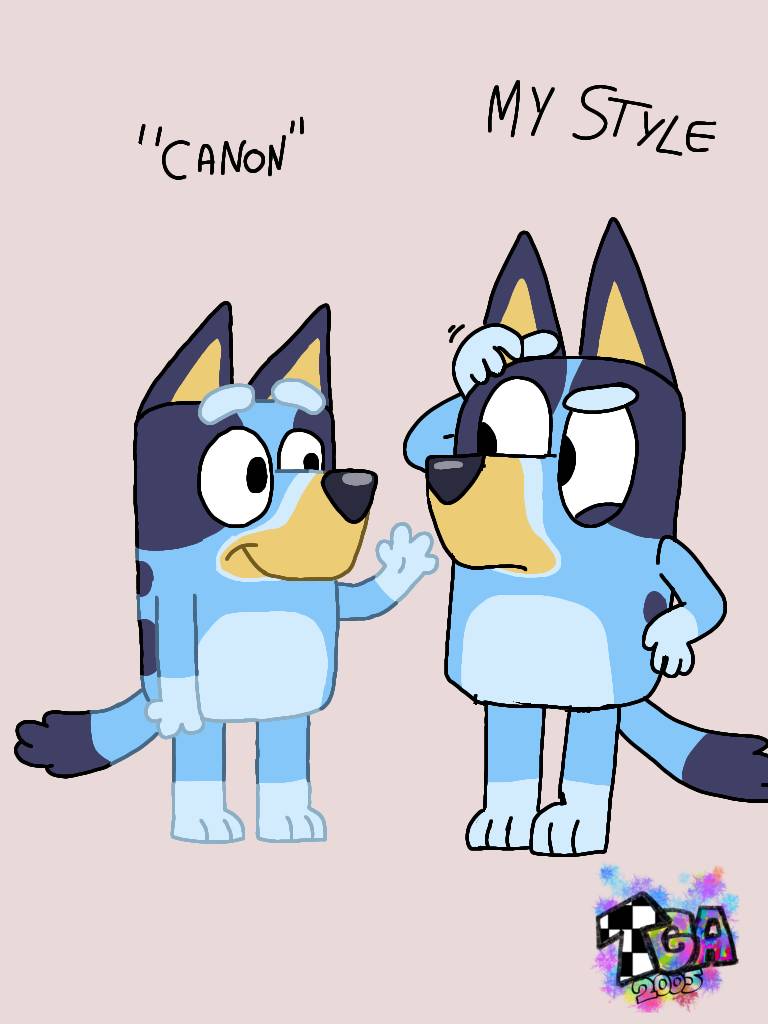 Canon Bluey meets my style Bluey by RPS-addicted on DeviantArt