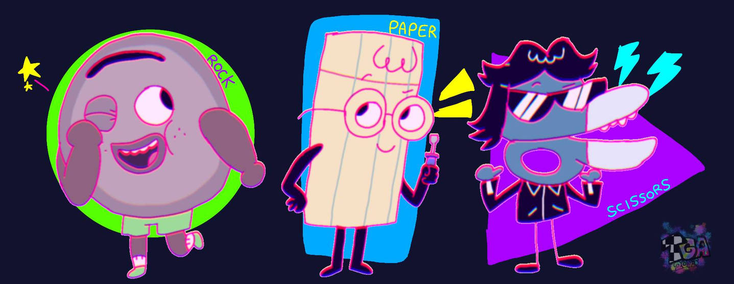 Itty Bitty Rock Paper Scissors (sticker concepts) by RPS-addicted on ...