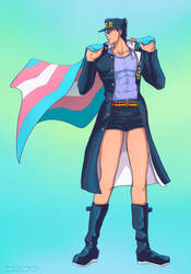 Trans!Jotaro Flag