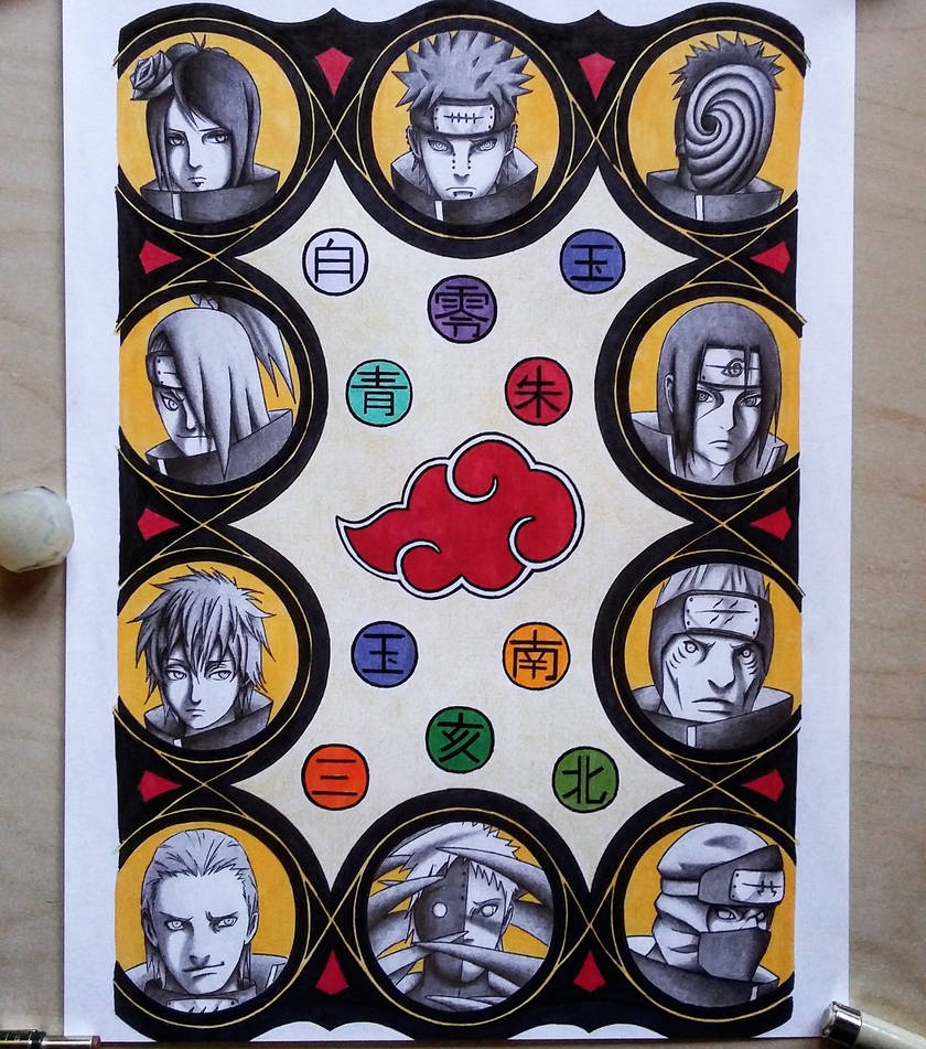 THE AKATSUKI DRAWING by hiraysin on DeviantArt