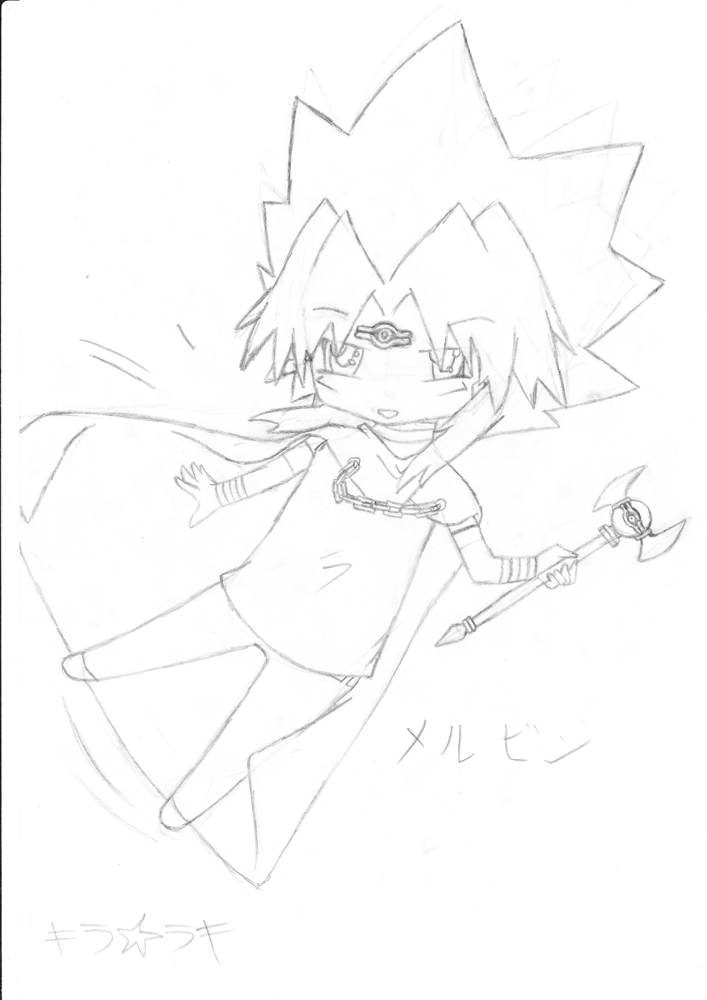 Melvin Yami marik 2 sketch by rozensouseiseki on DeviantArt