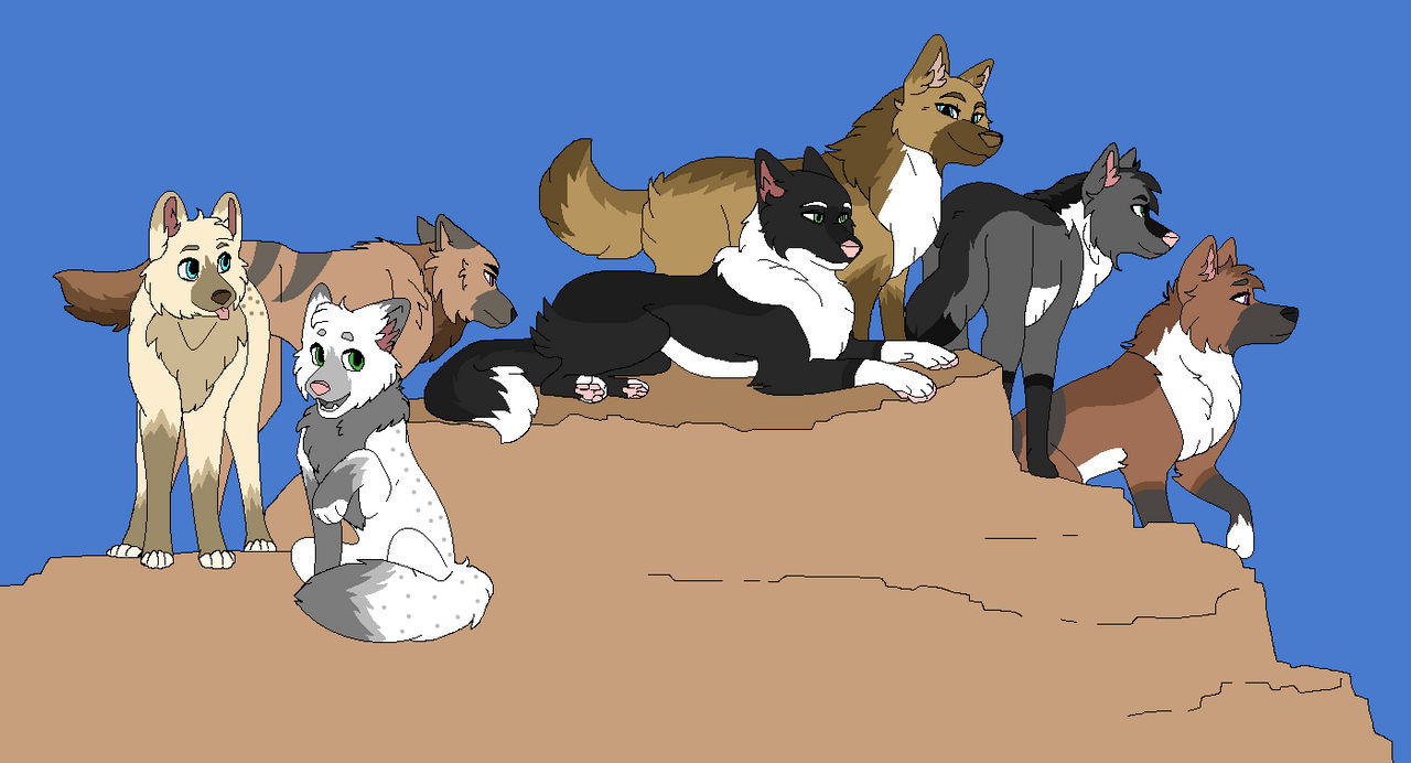 Wolf pack ((Art trade)) ((My part)) by levilover02 on DeviantArt