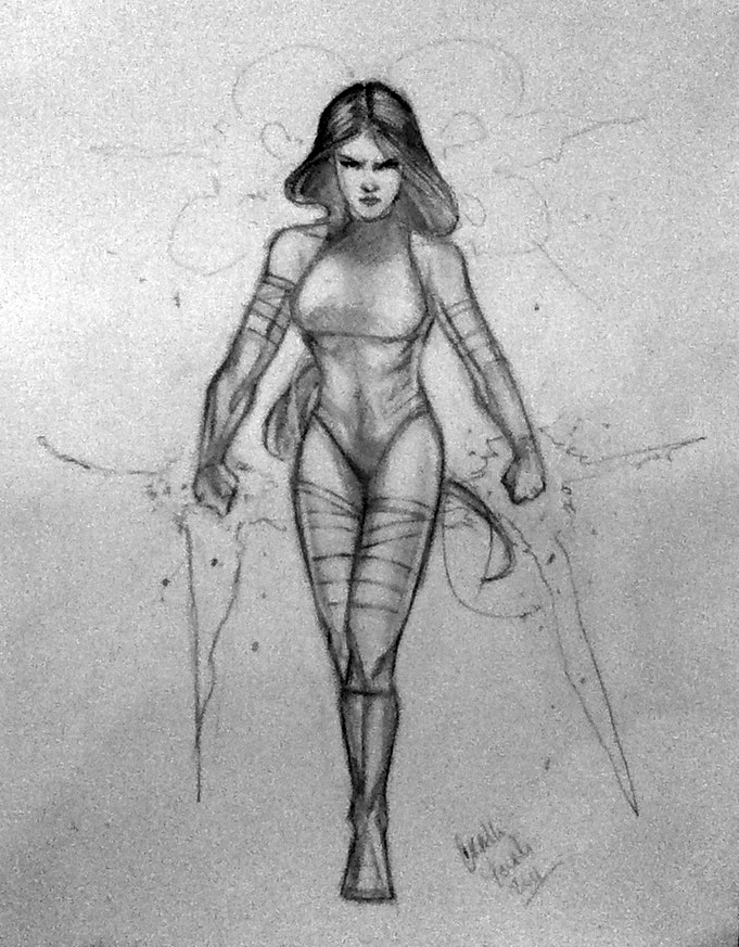 Psylocke Sketch NYCC 2011