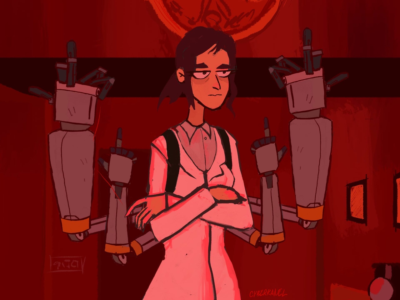 Reagan Ridley Work Card Reagan Ridley Inside Job Fanart by Cyberkanel on DeviantArt