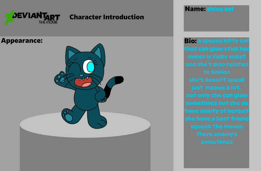 Character Intriduction DA Movie: Character Introduction by ChloeLoveToDraw on DeviantArt