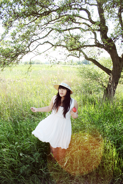 apples and dresses and smiles