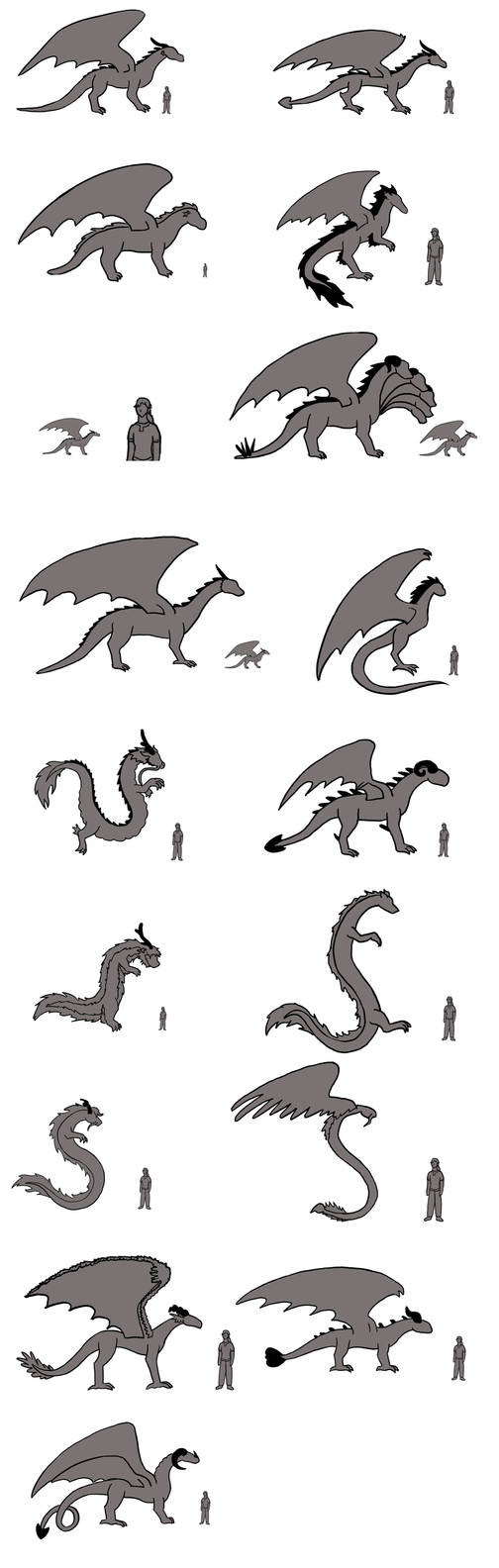 Dragon Size Chart by Ferngirl on DeviantArt
