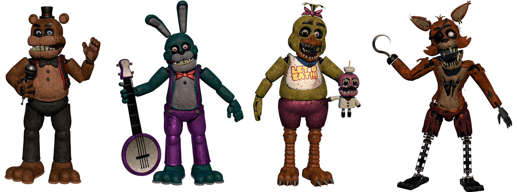 Toy Animatronics Fnaf Plus (Part 2) by YuYu-Bi on DeviantArt