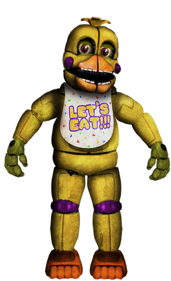 A very weird Funtime Chica render - fivenightsatfreddys