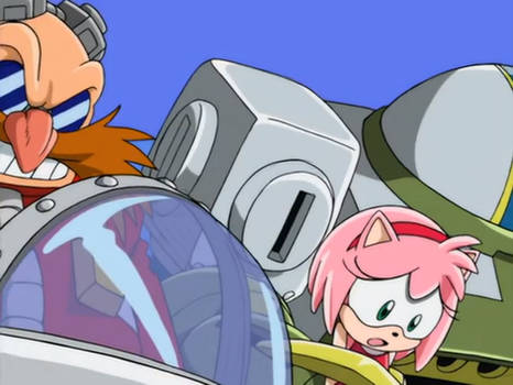 Sonic X screenshot - Amy and Eggman