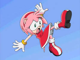 Sonic X screenshot - Amy falling