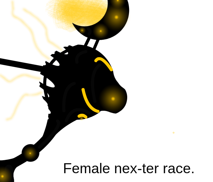 Side view of an female Nex-ter