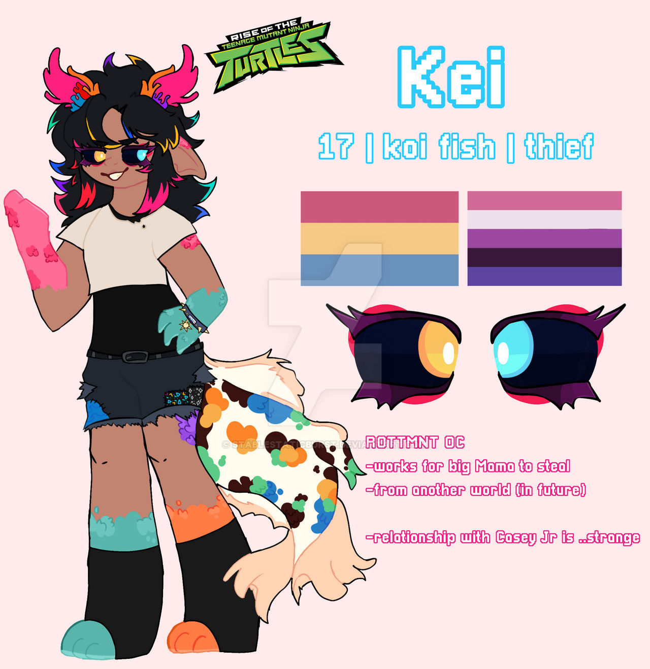 Karben Rottmnt Oc kei ROTTMNT OC by StableStaticburst on DeviantArt
