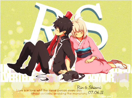 Shiemi y Rin love