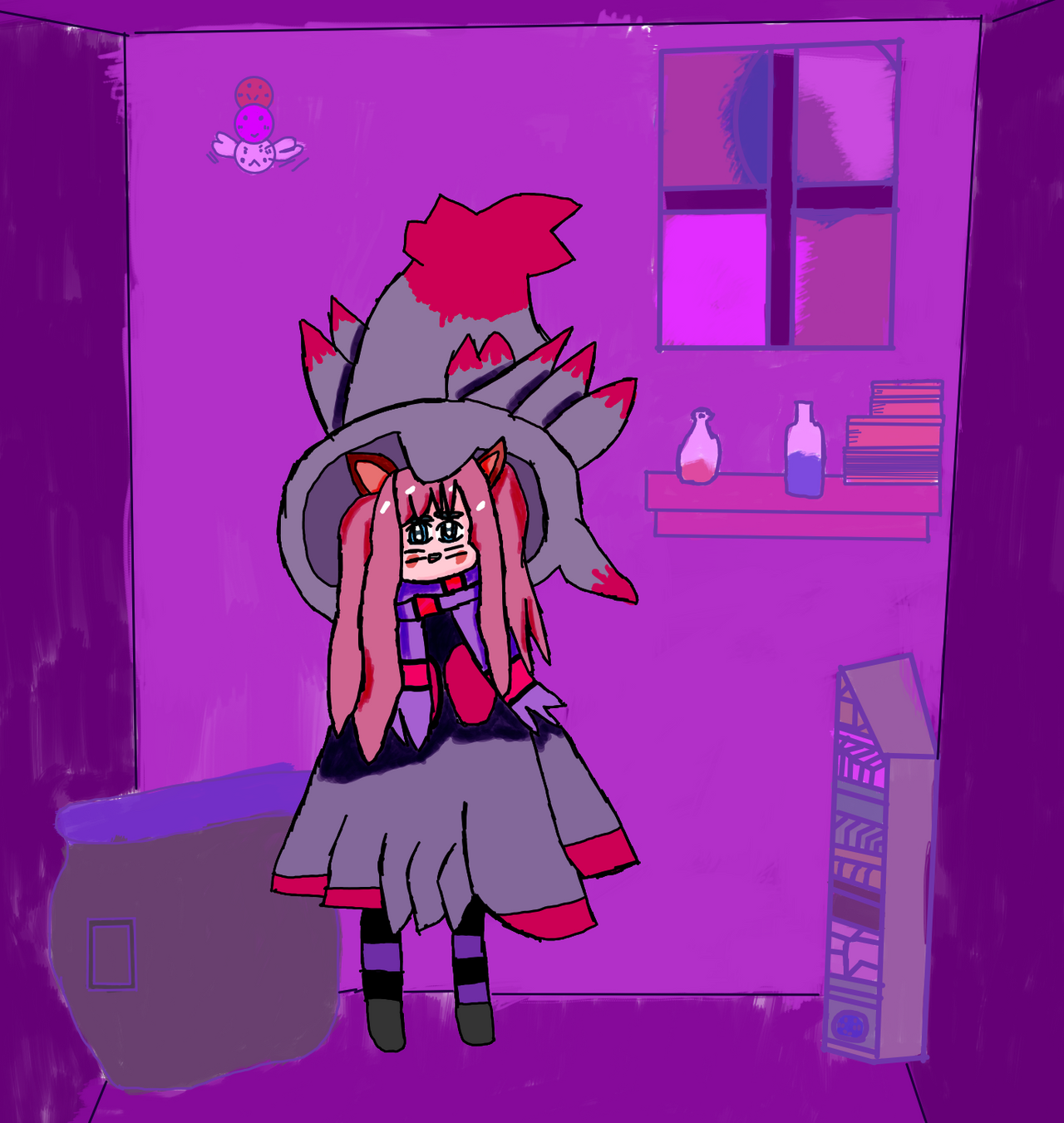 Fiachu Witch Costume speed paint YOUTUBE by nathananimations on DeviantArt