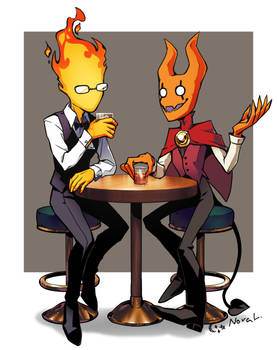 Grillby and Cashmere