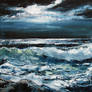 Seascape (night) Oil Painting