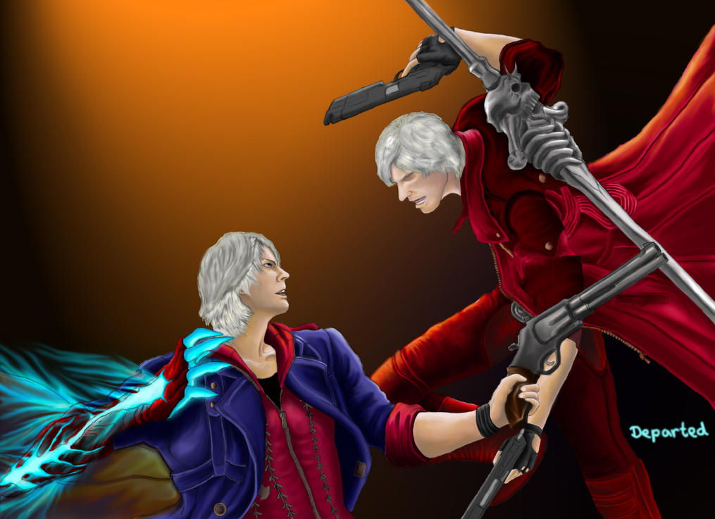 Dante Vs Nero By Departedpro On DeviantArt.