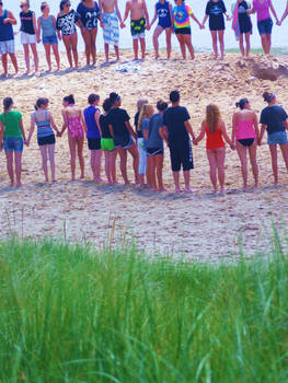 Church Group on Beach (3)