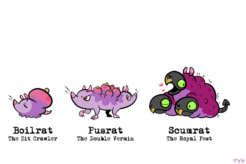 Rat king 'mon by TerriblyJadedGamer on DeviantArt