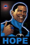 Blue Lantern Obama by ObamaLantern
