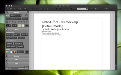 LibreOffice UI Mock-up dark 1