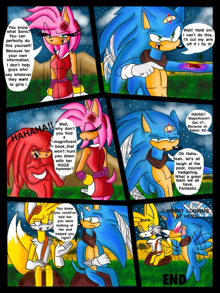 I created a SonAmy Boom AU where Sonic loses his leg in an accident, but  Amy is the only one certified to care for Sonic until he is healed!  👀🩷💙And Sonic has