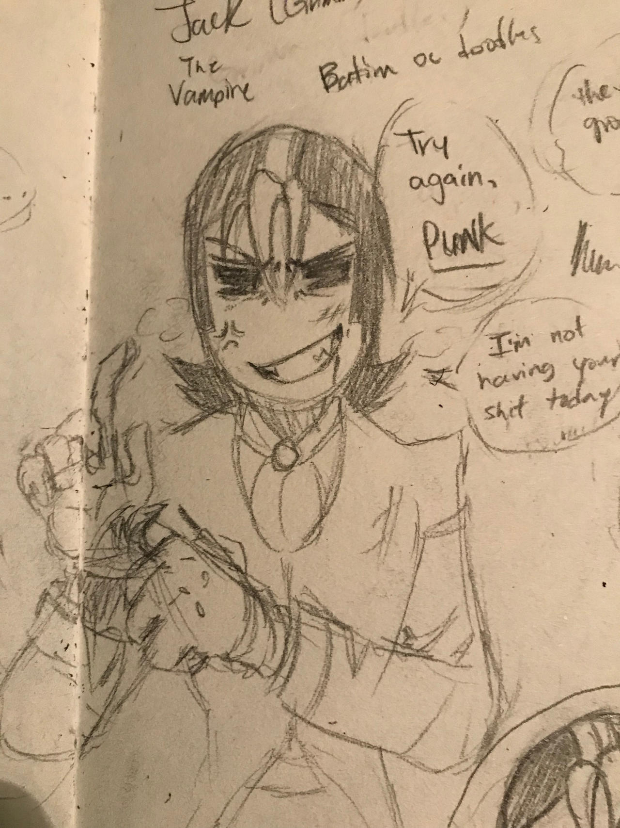 Jackgrim Roon Jack Grimm doodle (close up) by SmileyTheFirst on DeviantArt